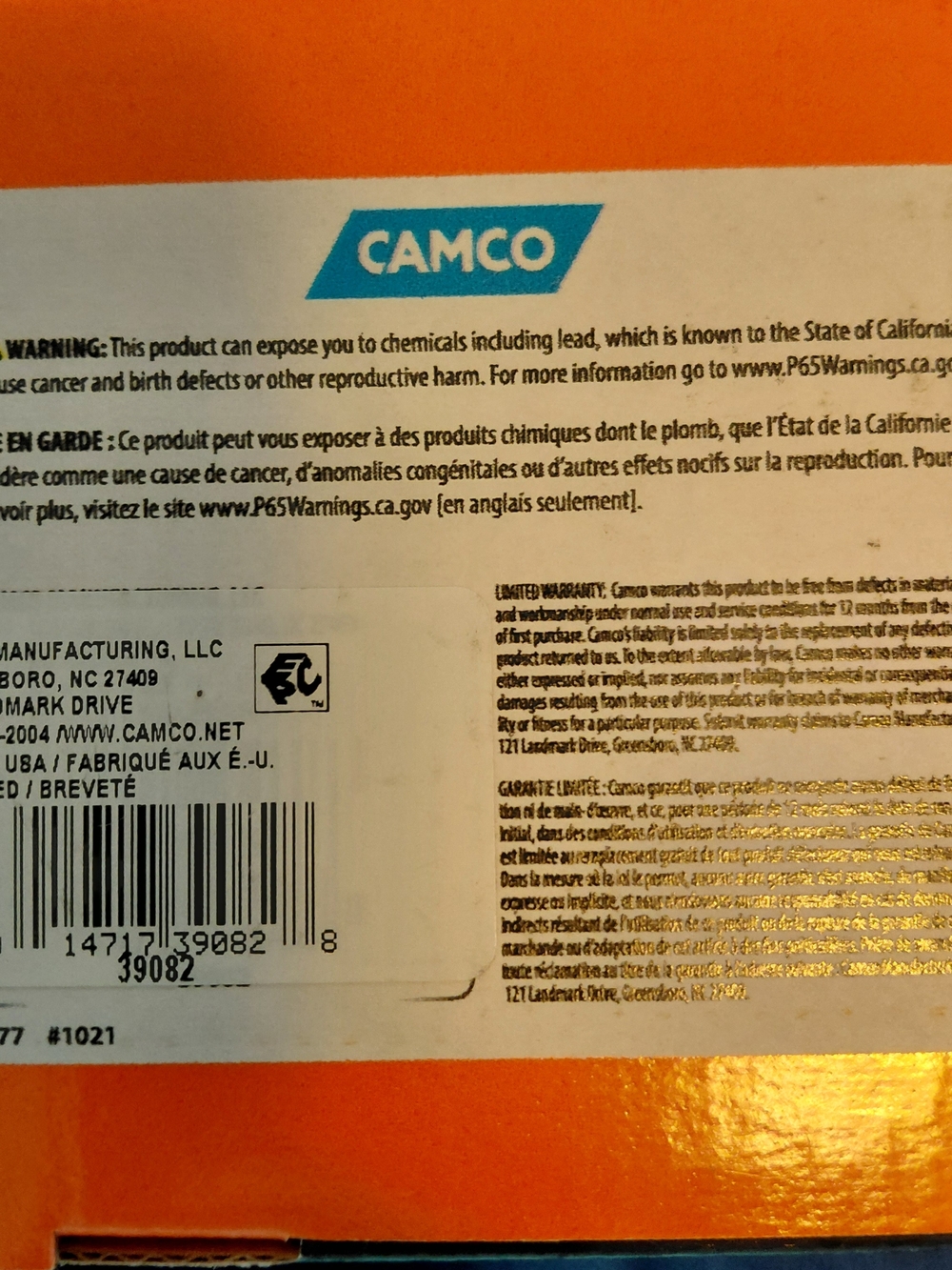 Camco 39082 Rhino Blaster Clear 45-Degree RV Holding Tank Rinser New - Picture 9 of 10